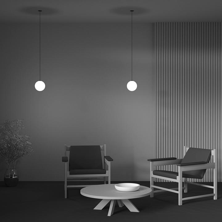 Immagine prodotto Maytoni Luna LED a sospensione, luce a sospensione 5W 210cm nera 3000K 90Ra bianco caldo (300 lm)