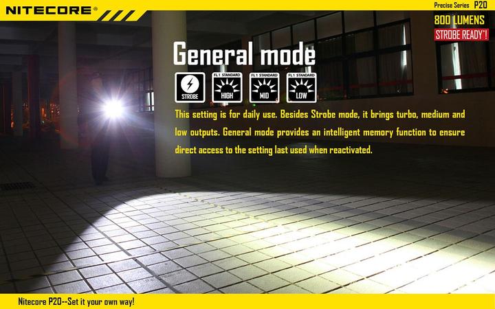 Produktbild Nitecore P20 (13.40 cm, 800 lm)