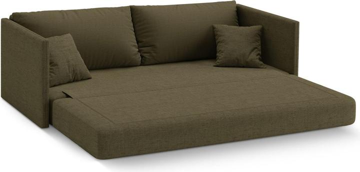 Actual product image Cosmopolitan Design Sofa With Bed Function, "Shannon", 3 Seats, Green, 209x94x87 Made in Europe (3-seater)