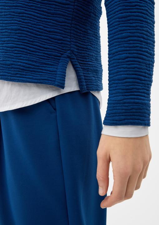 Produktbild s.Oliver Sweatshirt Sweatshirt mit Musterstruktur (46)
