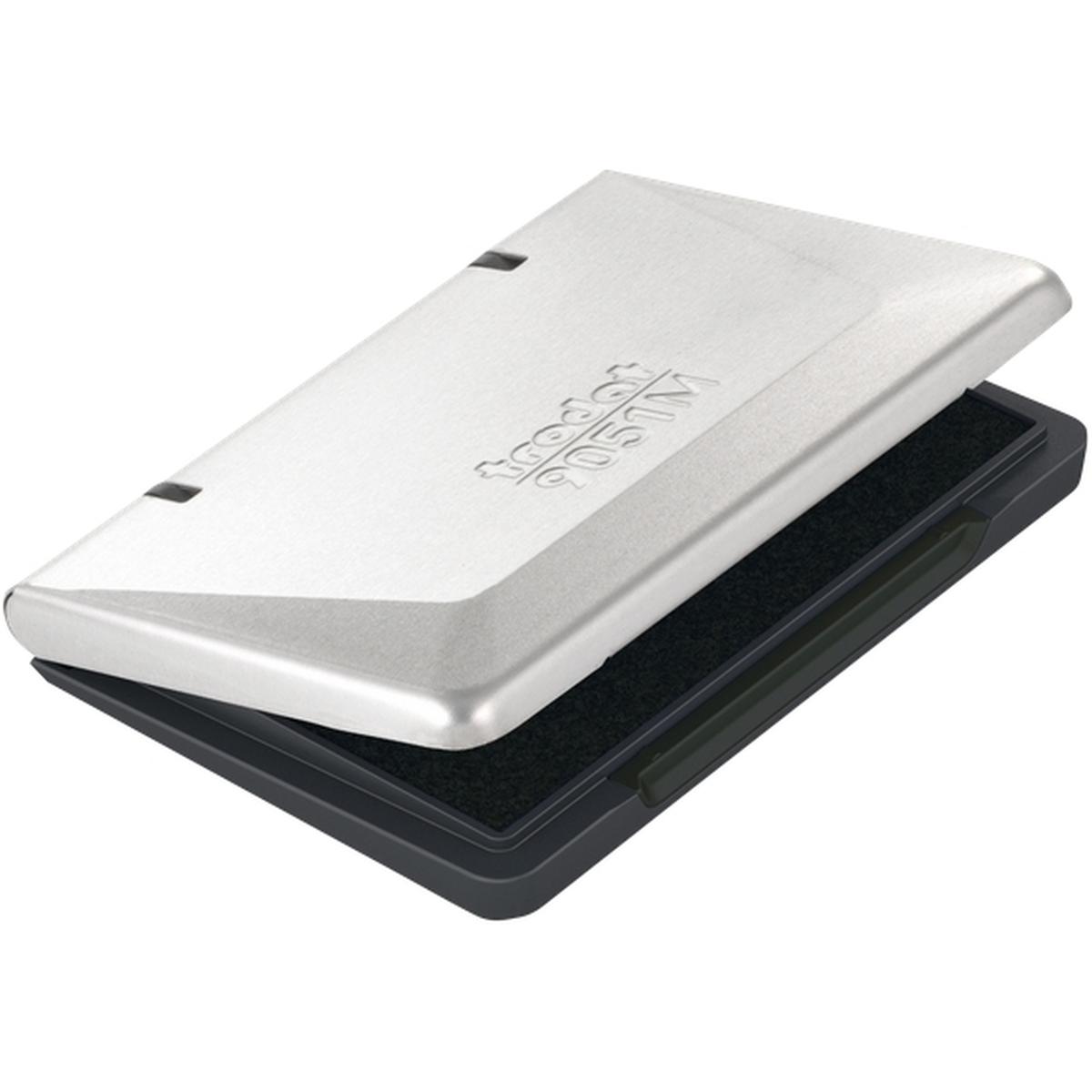 Trodat, Stempel, Stempelkissen 9051M 9x5cm Metalldeckel schwarz