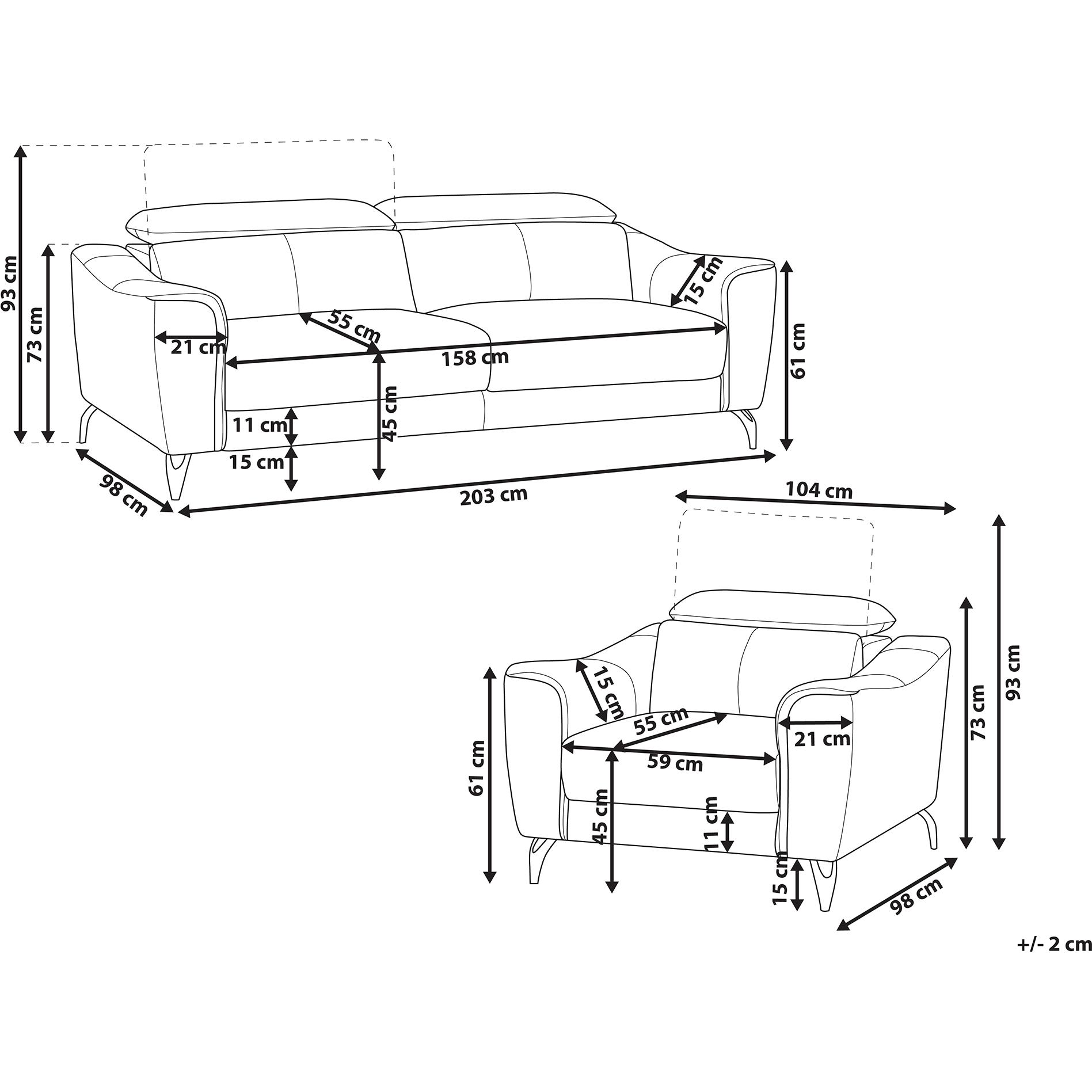 Thumbnail - Beliani, Sofa, Narwik (Wohnlandschaft)