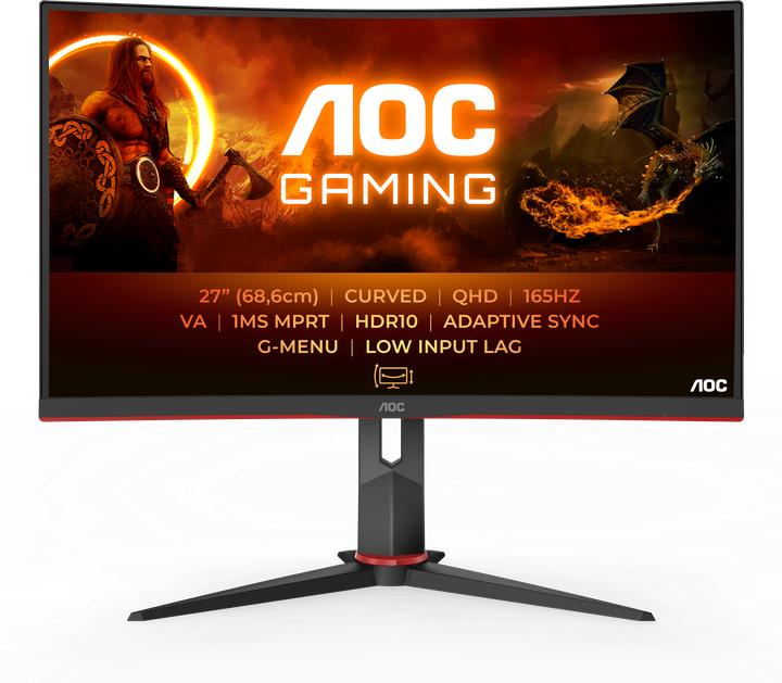 Produktbild AOC CQ27G2S/BK (2560 x 1440 Pixel, 27")