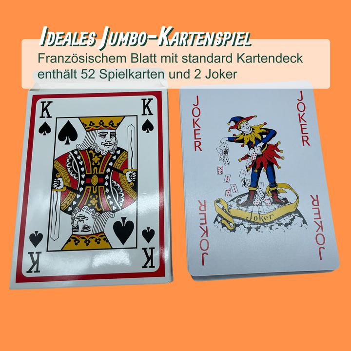 Actual product image Relaxdays 54 XXL playing cards (German)