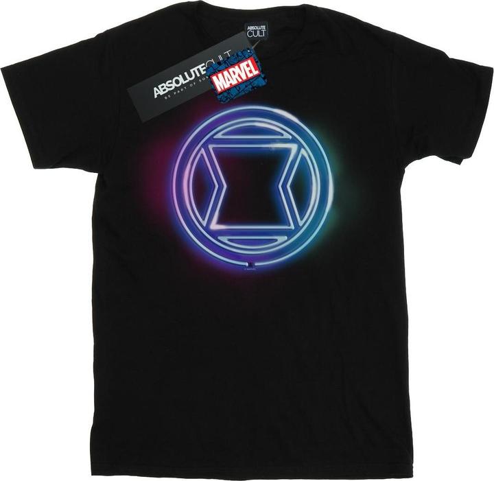 Black Widow Neon Logo TShirt Jungen (128)