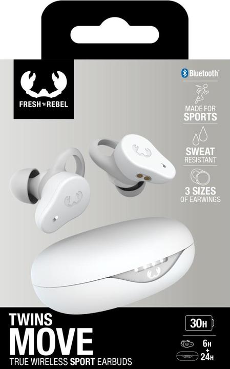 Productafbeelding Fresh'N Rebel n Rebel - Twins Move - Sport Oordopjes - Draadloos - IPX4 - Dusky Blue (30 h, Draadloze)