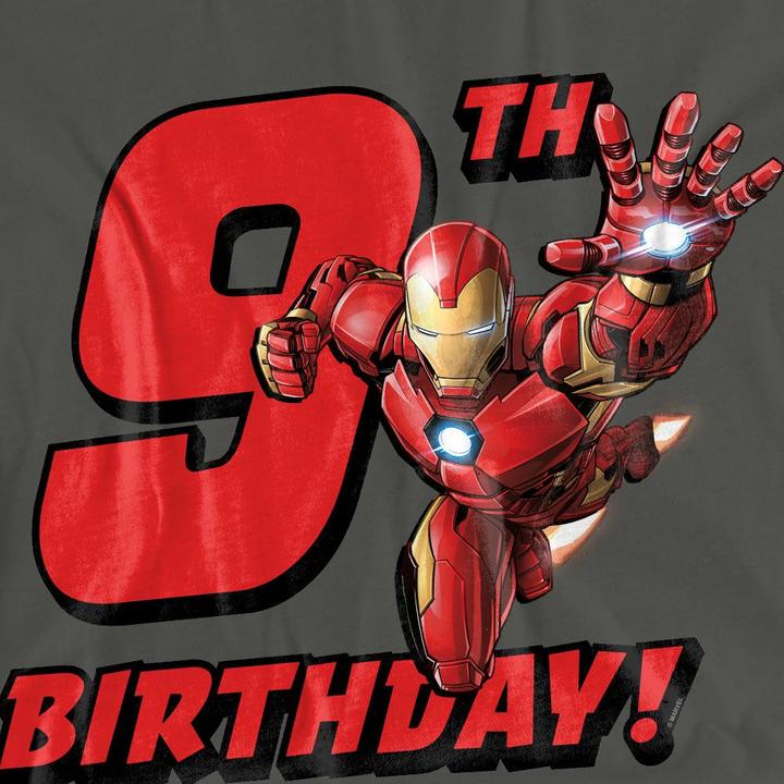Produktbild Iron Man TShirt 9 Geburtstag (S)