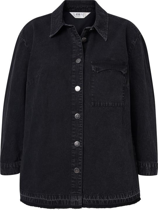 Immagine prodotto Angel of Style Hemdbluse, A-Linie, Jeans, Fransenkanten (50)