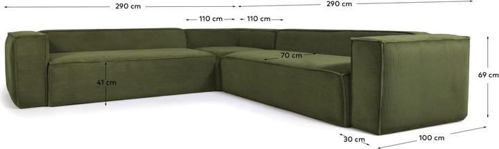 Immagine prodotto Kave Home Blok (Divano ad angolo, 4 posti)