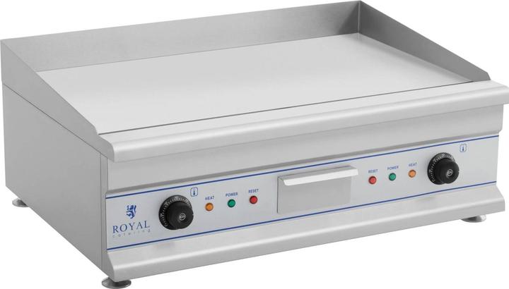 Produktbild Royal Catering Elektro Grillplatte Griddleplatte Griddle Bräter Grill 75 cm Glatt 2 x 3200 W