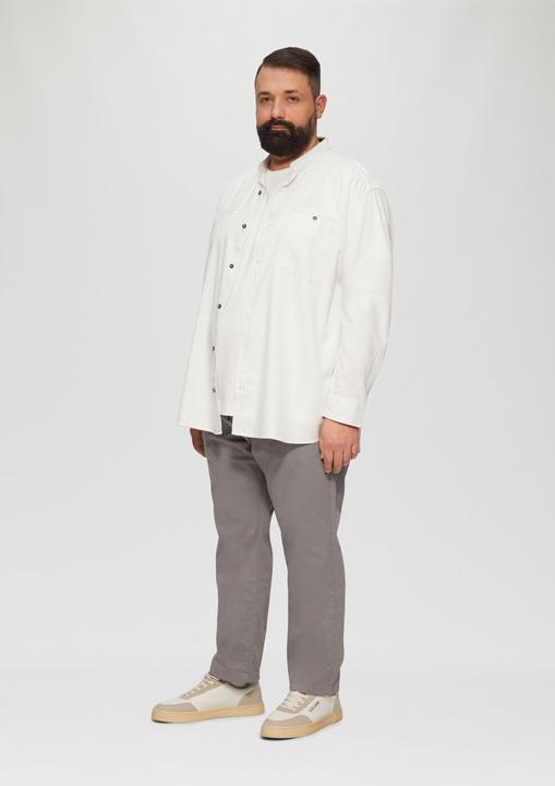 Actual product image S.Oliver Hemd Regular Fit: Strukturiertes Baumwollhemd mit Stehkragen (4XL)