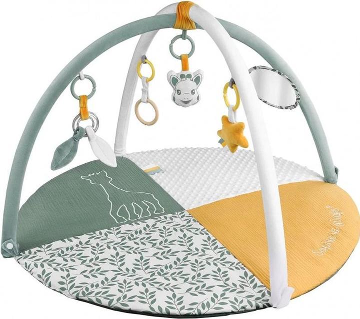 Actual product image aden + anais Sophie la girafe crawling blanket + play arch