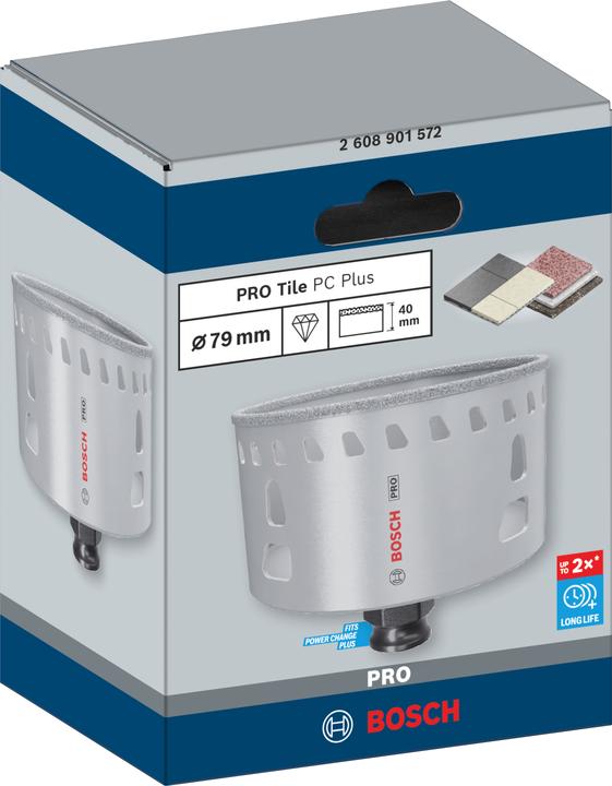 Produktbild Bosch Professional Zubehör PRO Tile PC Plus Lochsäge, 79 mm, HS (79 mm)