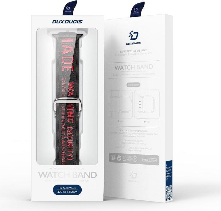 Produktbild Dux Ducis Strap (Outdoor Version) Apple Watch Ultra, SE, 8, 7, 6, 5, 4, 3, 2, 1 (49, 45, 44, 42 mm) (45 mm, 44 mm, 42 mm, 49 mm, Edelstahl, Nylon)
