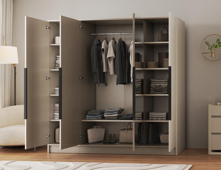 Produktbild ADRK Furniture Lunara 200 Drehtürenschrank (200 x 51 x 200 cm)