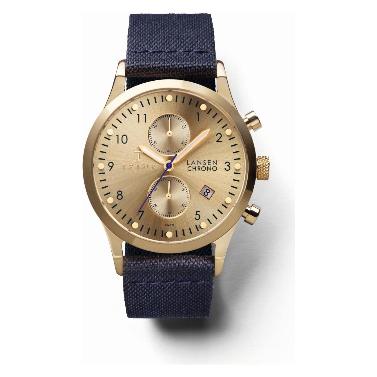 Triwa Gold Lansen Chrono Navy Canvas Classic - buy at Digitec 