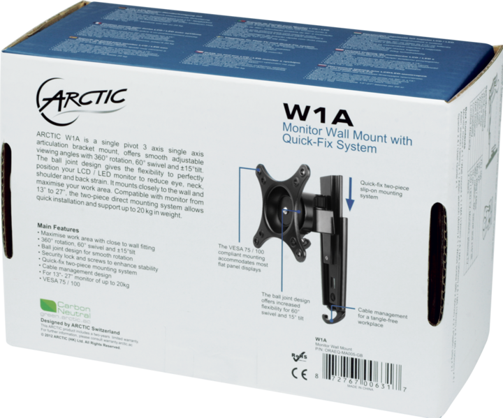 Produktbild Arctic W1a (Wand, 30")