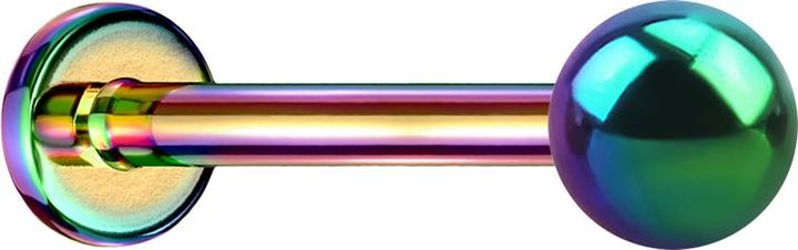 Image du produit Star Piercing Labret Micro Threadless coloré avec boule (sans laiton, Acier chirurgical 316L)