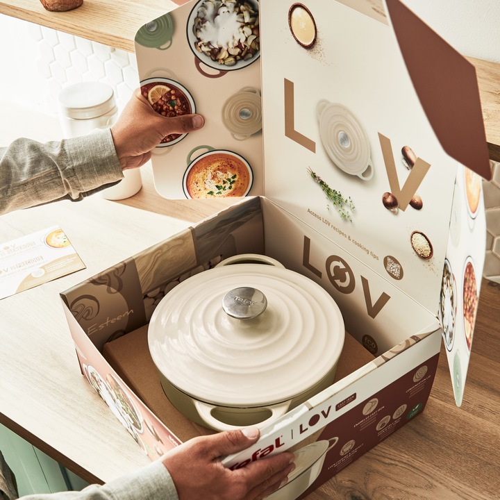Produktbild Tefal LOV Bräter (34 cm, Bräter + Schmortopf, Kochtopf, Gusseisen)