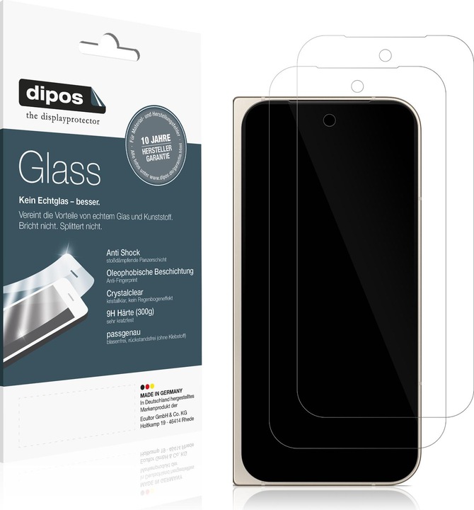 Actual product image Dipos Anti-Shock Screen Protector Clear (1 Piece, Google Pixel 9 Pro Fold)