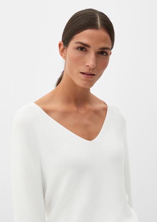 Produktbild s.Oliver Strickpullover Strickpulli mit V-Ausschnitt (42)
