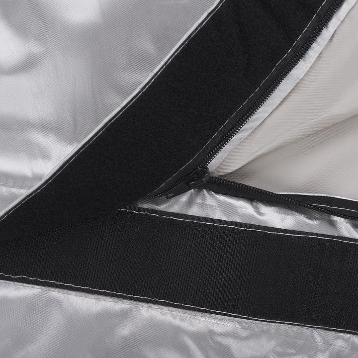 Produktbild Beliani Sitzsack mit Innensack für In- und Outdoor 180 x 230 cm silber FUZZY