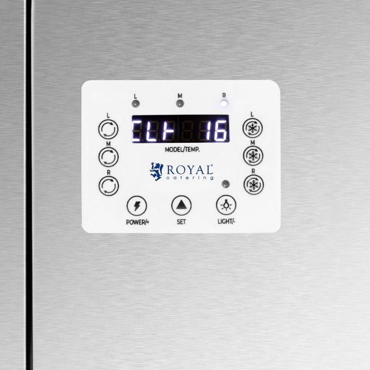 Actual product image Royal Catering Slush Machine - 2 x 12 L - LED lighting - digital control panel -