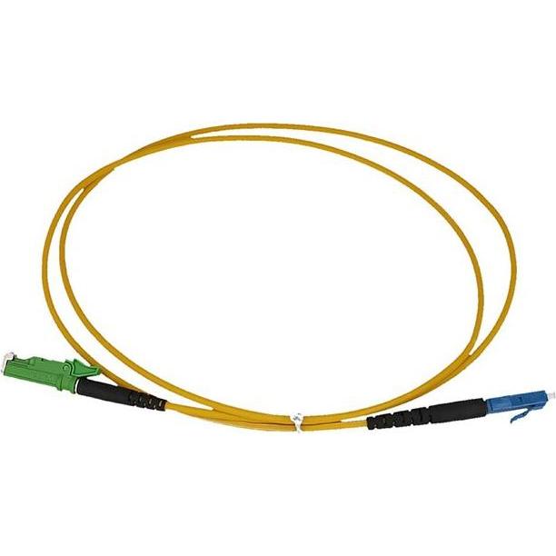 BlueOptics Cavo patch in fibra ottica Simplex LC-E2000 monomodale da 15 metri (15 m), Cavo di rete
