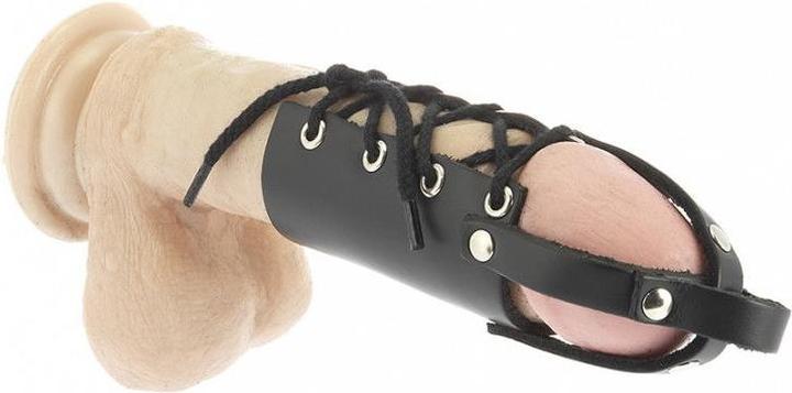 Rimba Erotic Fashion ra7415 Penis Tube Schwarzes Leder Verstellbar