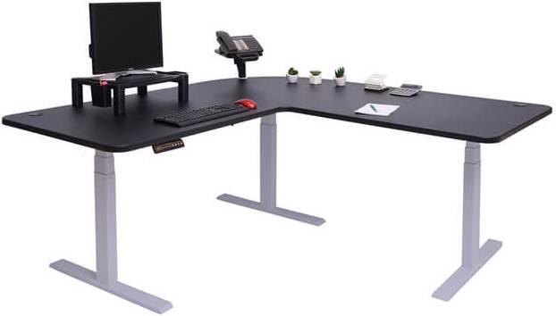 Image du produit Jamb Bureau d'angle réglable en hauteur électriquement (177.50 x 80 x 121 cm)