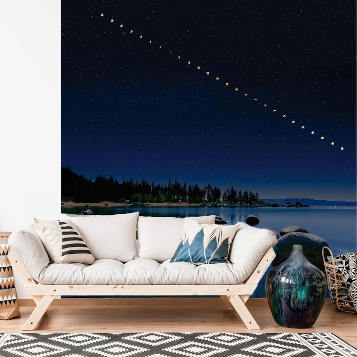 Actual product image Trenddeko Zhu - moon phases (240 x 260 cm)