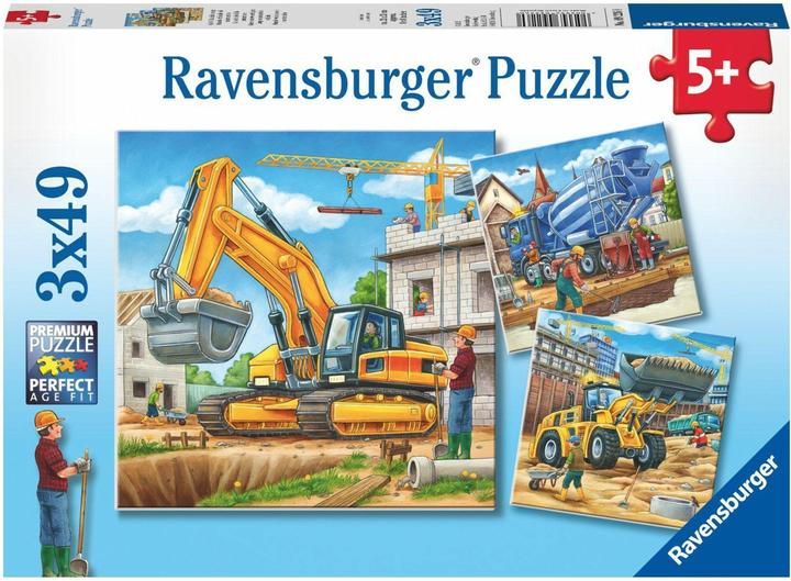 Image du produit Ravensburger Grands véhicules de chantier (49 pièces)