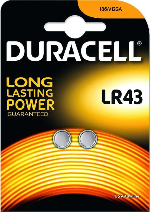 Immagine prodotto Duracell Elettronica (2 pz., LR43, 170 mAh)
