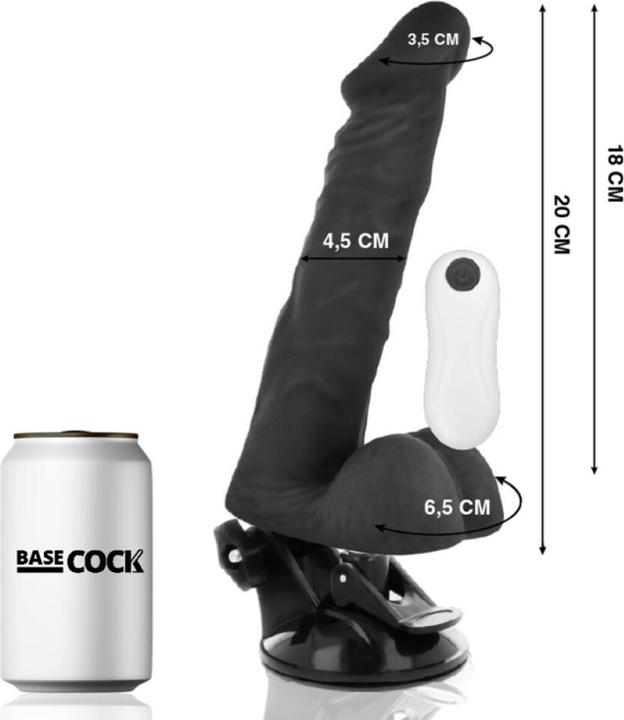 Produktbild Basecock Realistischer Dildo mit Vibration und Fernbedienung, 20cm