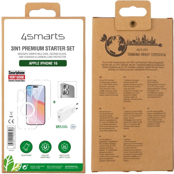 Produktbild 4smarts 3 in 1 Starter Set (Apple iPhone 16)