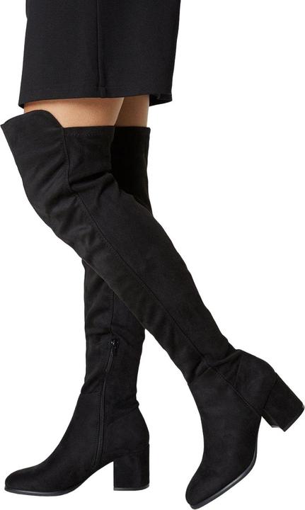 Immagine prodotto Dorothy Perkins Kelly Stivali al Ginocchio Finto Camoscio Donna (36)