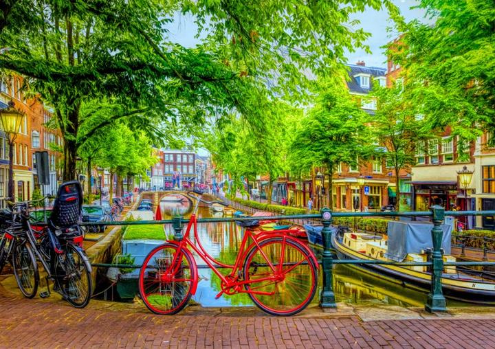 Produktbild Bluebird Puzzle 1000 pieces The Red Bike in Amsterdam (1000 Teile)