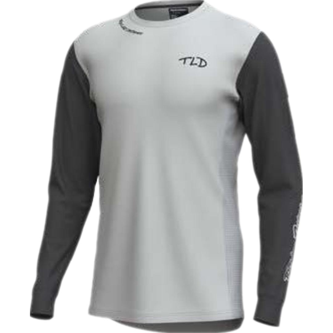 Troy Lee Designs, Herren, Velotrikot, Ruckus ls Ride Tee - Resist (XL), Schwarz, Grau, XL