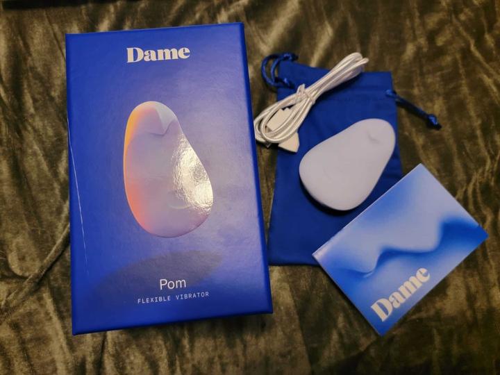 Actual product image Dame Products Pom Flexible Vibrator Ice