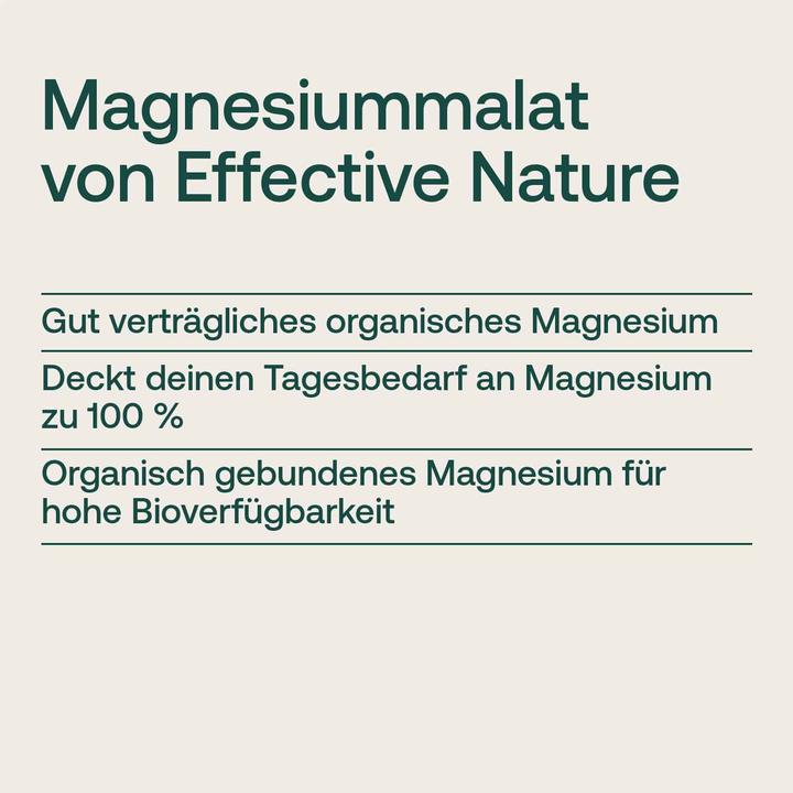 Produktbild Effective Nature Magnesium Malat (150 Stück, Kapseln, 100 g)