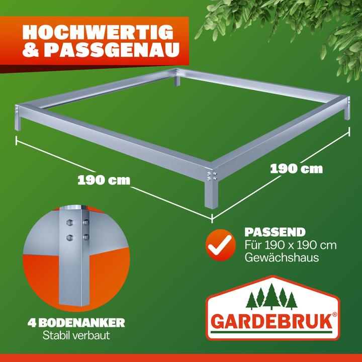 Produktbild Gardebruk Stahlfundament