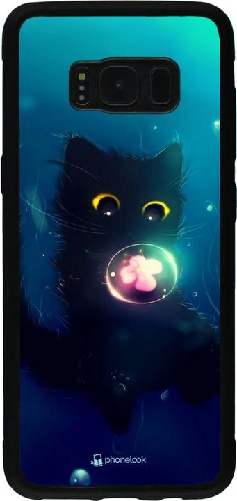 Image du produit PhoneLook Coque Silicone rigide noir Cute Cat Bubble (Samsung Galaxy S8)