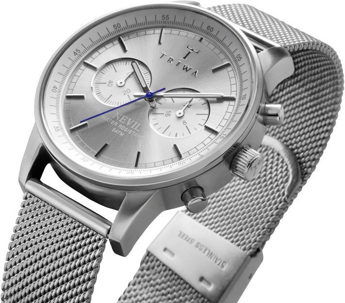 Produktbild Triwa Stirling Nevil Steel Mesh (Analoguhr, Chronograph, 42 mm)
