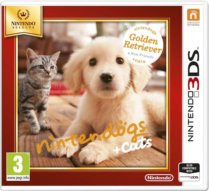 Image du produit Nintendo Nintendogs + Cats : Golden Retriever (3DS, Multilingue)