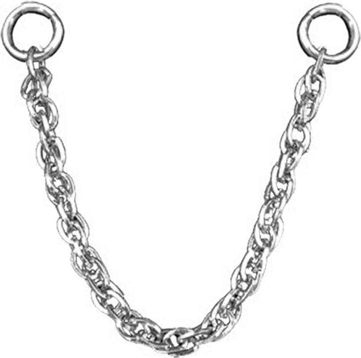 Immagine prodotto Star Piercing Catena di collegamento doppia in argento (senza ottone, Acciaio chirurgico 316L)