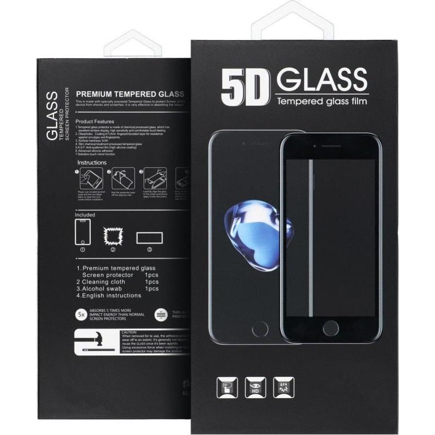 NoName Vetro temperato 5D Full Glue - per Xiaomi Redmi 9A / Redmi 9C / Redmi 9I / Redmi 9AT czarny (Xiaomi Redmi 9A, Xiaomi Redmi 9AT, Xiaomi Redmi 9C
