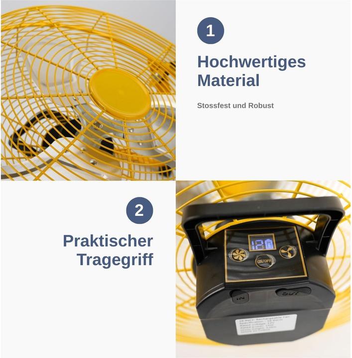 Produktbild Hermex Solarventilator Outdoor-Ventilator Bodenventilator Camping-Ventilator (40 dB)