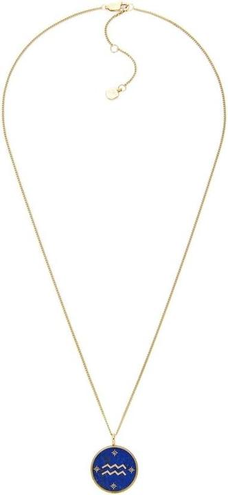 Fossil - Gold-plated necklace Aquarius Written in the Stars JF04849710 (Edelstahl)