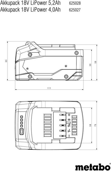 Immagine prodotto Metabo Pacco batteria (18 V)