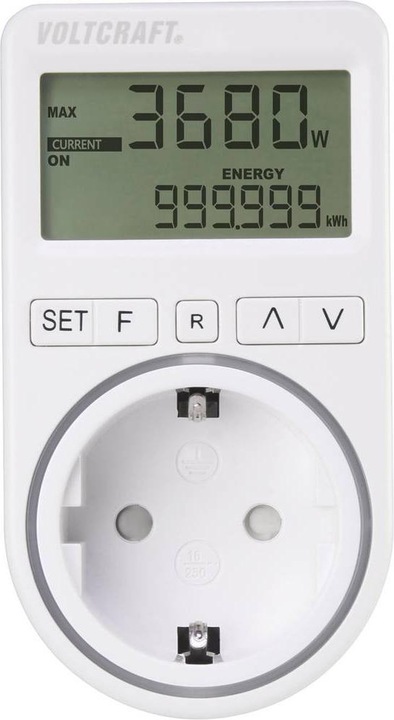 Actual product image Voltcraft SEM4500 Energy cost meter Cost forecast, alarm function, adjustable electricity tariff